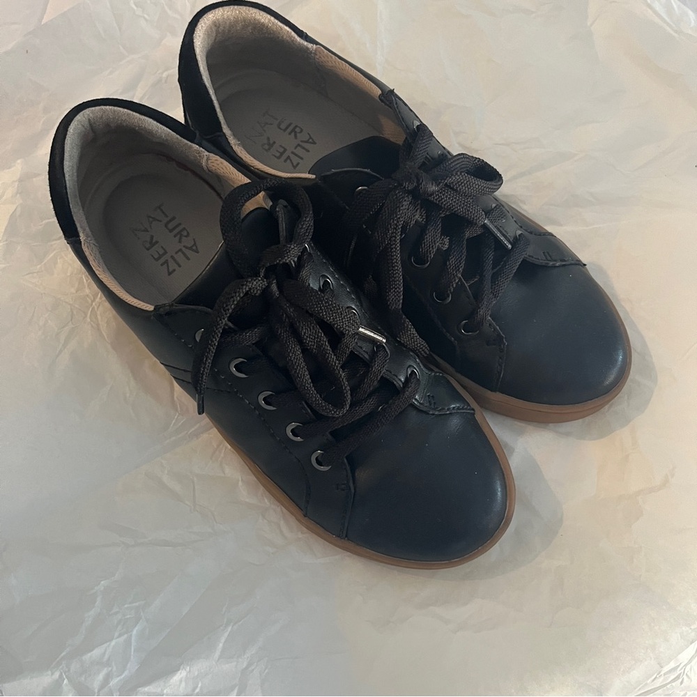 Naturalizer Black Leather Sneakers